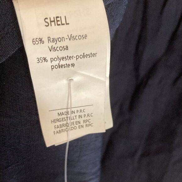 Cupshe New Navy Blue Plunge Tie Sleeeveless Mini Swim Beach Cover Up Dress M - Picture 4 of 6